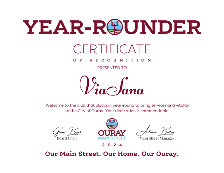 300 8th Ave, Ouray, CO 81427 Ouray Year Rounder Certificate